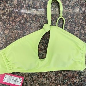 Light Green Keyhole Bikini Top NWT